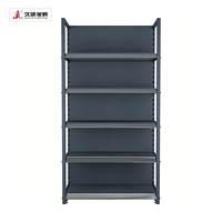 Étagère de magasin en métal légère JIUSHUN, gondole de présentation, rayonnage de supermarché, étagères de vente au détail personnalisées pour le marché