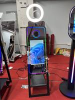 Miroir photo intelligent pliable et portable de 40 pouces, prêt à être expédié depuis les entrepôts américains et européens, avec écran tactile magique