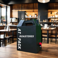 AT PACK Distributeur de café jetable 3L 5L pour boissons, vin et infusion à froid Boîte d'emballage Valve Bib Bag Box Embossed Vanishing Printing