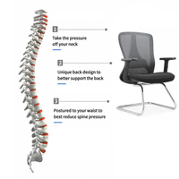 Chaise de bureau ergonomique à dossier haut en maille, pivotante et réglable, avec base chromée, respirante, pour le bureau à domicile