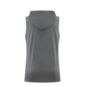 100% Polyester Digital Printing Stretchy Ribbed Training <b>Vest</b> Fitness Top For Men Sleeveless Shirts - Product Image 2
