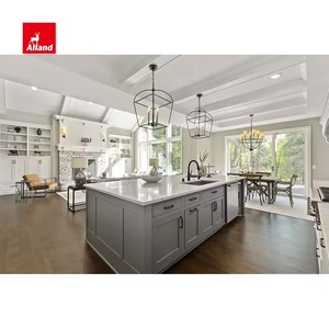 Alland 2025 màu trắng xu hướng Bộ tùy chỉnh rắn gỗ hamptons phong cách Shaker đựng thức ăn tủ bếp với Inset cửa ra vào và ngăn kéo - Product Image 5