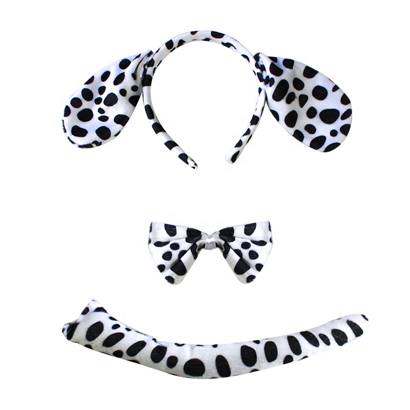 Conjunto de orejas de perro cachorro y cola larga, accesorios de disfraz, diadema, pinza para el pelo con orejas oreja negra | en línea Conjunto de orejas de perro cachorro y cola larga, accesorios de disfraz, diadema, pinza para el pelo con orejas oreja negra | en línea