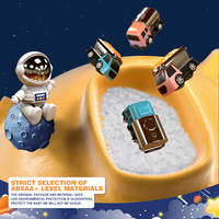 Jeu de course de fusées spatiales QY en plastique - Jeu éducatif d'aventure sur circuit pour enfants de 2 à 13 ans, échelle 1:20