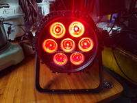 Projecteur PAR LED 6-en-1 7 LED 140W IP65 extérieur étanche RGBCLA avec contrôle DMX512 et PowerCON True1 pour éclairage de scène Ra93