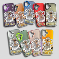 Coque de téléphone Luffy avec design Gear 5 Anime pour iPhone 15 14 13 12 Pro 11 16 17, coque de protection One Piece Merch Manga