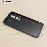 Novelcases Coques de téléphone portable personnalisées vierges en TPU silicone 2D pour sublimation, antichoc, étanches, noires, pour Enjoy 50 Pro 100%