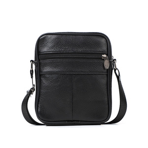 กระเป๋าคาดลำตัวผู้ชาย Dujiang หนังแท้ สีดำ ทนทาน ใช้ได้ทุกวัน - Product Image 5