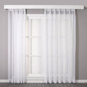 Nouvelles <span class=keywords><strong>Rideaux</strong></span> Translucides Blancs à Motif Floral Ondulé Occultant, Faciles à Nettoyer, Taille Personnalisée, pour Salon - Product Image 1