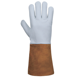 Nouveaux gants de soudage en cuir de haute qualité, logo personnalisé, sécurité industrielle, travail OEM, gants de soudage en cuir pour le travail - Product Image 5