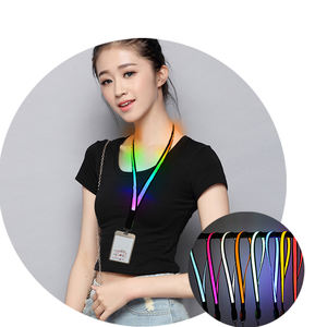 Lanière lumineuse à led clignotante avec porte-carte d'identité, 10 pièces, <span class=keywords><strong>promotion</strong></span> - Product Image 1