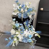 Arrangements de fleurs artificielles de luxe léger de haute qualité, 30-100 cm, fabriqués en Chine pour les mariages, les tables de fête, les hôtels et la décoration occidentale