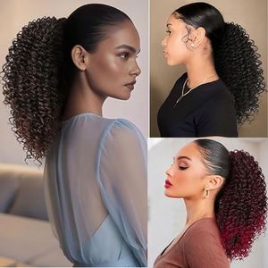 Nuevo, Cola de Caballo Rizada con Cordón, 100% Cabello Humano Remy, Extensiones de Cabello Brasileño, Agarre Seguro, Sin Deslizamiento - Product Image 6