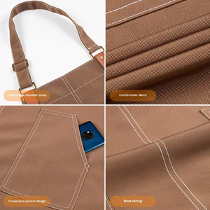 여성용 무지 메이크업 아티스트 뷰티 속눈썹 앞치마 (소량 주문 가능), 맞춤 인쇄 네일 테크니션 앞치마 - Product Image 3