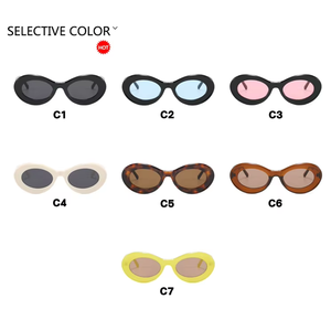 Oval Sunglasses Customized Minimalist and Fashionable Sunglasses Uv Resistant - Product Image 5