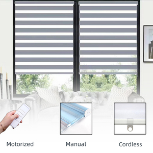 Rèm cửa tự động thông minh chất lượng cao, rèm cuốn <span class=keywords><strong>zebra</strong></span> ngày đêm - Product Image 2