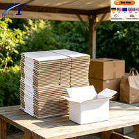 Boîtes d'emballage robustes en carton ondulé 5 plis, doublées d'éponge, personnalisables, recyclables, marron, pour expédition