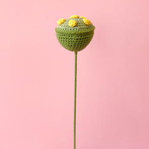 Flor artificial de ganchillo a mano, ramo de <span class=keywords><strong>hortensia</strong></span> de peonía de loto, decoración de escritorio para el hogar, flor de ganchillo preservada - Product Image 3