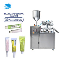 Machine de remplissage semi-automatique pour tubes en aluminium, pour crème pour les yeux, boissons, miel, cirage à chaussures, colle, cosmétiques, 200 ml, facile à déboguer
