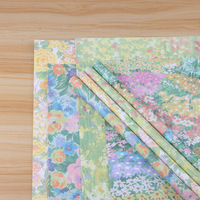 Kertas Pembungkus Bunga Motif Floral Tahan Air Terbaru untuk Kertas Seni Musim Semi Bahan DIY Buatan Tangan Kemasan Buket Bunga