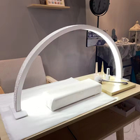 Nouvelle Lampe à Ongles Professionnelle Personnalisée de Bureau pour Salon à Domicile, Lampe de Manucure Demi-Lune à Intensité Variable, Lampe à Ongles LED UV