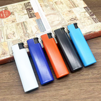 Briquet à gaz en métal personnalisé en gros, logo personnalisé, style classique, portable, rechargeable, écologique