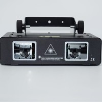 Mini projecteur laser d'animation couleur pour scène, idéal pour KTV, bars, soirées, discothèques, avec effets faisceau, stroboscope et scan, télécommande/automatique, livré avec flight case