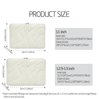 Housse de protection matelassée pour tablette de 11 pouces iPad Air M4/M3, iPad Pro M5/M4, iPad A16 avec clavier Magic, sacoche iPad douce et rembourrée