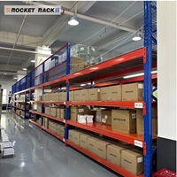 Sistema de Estanterías para Entrepiso de Alta Resistencia ROCKET RACK 500kg/m² con Estructura de Acero con Recubrimiento Electrostático en Polvo