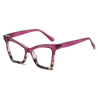 Cat Eye Anti lumière bleue lunettes dames mode optique Prescription lunettes dégradé couleur Transparent lunettes cadre