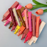 Baume à lèvres végétalien sans cruauté animale, polypeptide, hydratant, brillant et teinté, OEM, marque privée