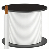 Cable Eléctrico Aislado Blanco Certificado por ETL Linsheng, Cable THHN de Calibre 10 para Cableado Residencial y Comercial
