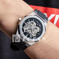 Montres Squelettes Homme de Luxe Haute Qualité sur Mesure, Montre Automatique Étanche en Acier Inoxydable avec Logo Personnalisé
