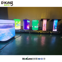 Cabina de DJ Digital LED D-King, Pantalla LED Portátil, Soporte de Mesa para Cabina, Panel de Visualización LED para Discotecas, Bares y Escenarios