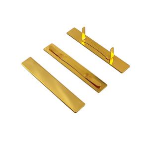 Vendita diretta in fabbrica marchi di superficie liscia bagagli e scatole regalo portafogli marchi vuoti piatti di metallo all'ingrosso - Product Image 1