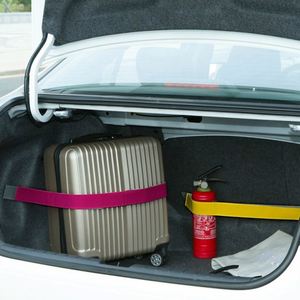 Organisateur de coffre de voiture : Bande de fixation adhésive puissante, sangle élastique de rangement avec bande auto-agrippante - Product Image 1