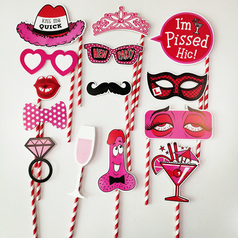 Juego de 14 pajitas individuales