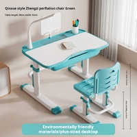 Table d'étude ergonomique de haute qualité et ensemble de chaises meubles d'étudiants confortables pour l'école Design moderne peut être augmenté abaissé