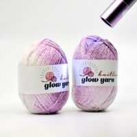 Fil chenille photochromique, fil acrylique teint à changement de couleur UV, mélange écologique pour tricot et crochet à la main, idéal pour écharpes, bonnets et couvertures