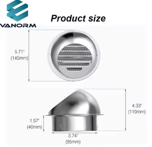 Grille de ventilation murale en acier inoxydable pour système de climatisation et de chauffage (HVAC) - Product Image 2
