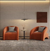 Nouveau design, fauteuil d'appoint moderne avec accoudoirs, chaise longue de salon, chaise de détente occasionnelle