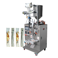 Machine automatique de remplissage et d'emballage verticale pour sachets de 10g de liquides (vin rouge, miel) – Machine de remplissage et de scellage de sachets stick