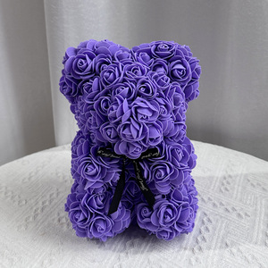 Leuchtender Rosenbär als Valentinstagsgeschenk, Künstliche Blume in Premium-Qualität, Rosen-Teddybär mit Box - Product Image 5