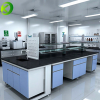 SCEELAB Prix d'usine, design moderne, banc de laboratoire en acier et bois à structure en C, mobilier pour hôpitaux, écoles et laboratoires, fabricant Guangdong