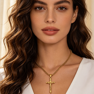 luxury <b>cross</b> pendant custom <b>chain</b> pendant stainless steel pendant necklace jewelry pendants fine pendants unisex - Product Image 2