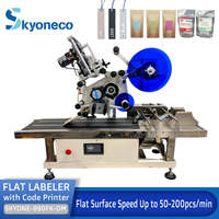 Machine d'étiquetage automatique de surface plane de bureau SKYONE-890FK-DM avec imprimante de codes et dispositif de séparation de pages pour sacs/pochettes/films/papiers