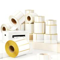 Étiquettes en papier thermique haute qualité, durables, résistantes à l'huile, sensibles à la chaleur, 4x6, adhésif puissant, surface inscriptible, taille personnalisée, supermarché