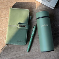 Coffret Cadeau d'Affaires de Luxe avec Logo Personnalisé – Gourde Isotherme en Acier Inoxydable et Carnet – Vente Chaude pour la Promotion de la Journée des Enseignants