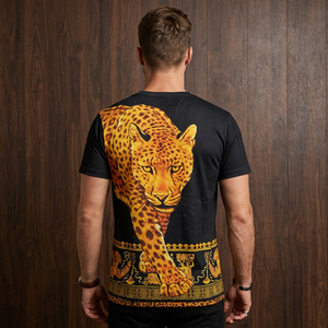 Vente directe usine Tirupur – T-shirt col rond en coton premium, coupe classique, style décontracté chic, conception OEM tricotée, impression numérique économique - Product Image 1