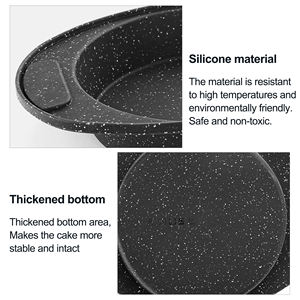 <span class=keywords><strong>Moule</strong></span> à gâteau en silicone sans Bpa pour pâtisserie, <span class=keywords><strong>moule</strong></span> à muffin, brownie, <span class=keywords><strong>chocolat</strong></span>, pâtisserie, 8 pouces - Product Image 4